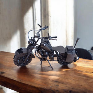 Μεταλλική Διακοσμητική Μηχανή Ανθρακί 28cm